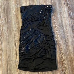 Black mini dress